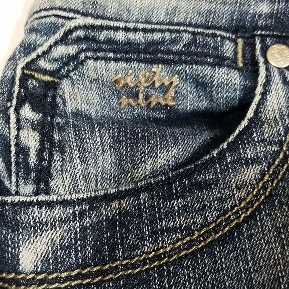 Sixty Nine Skirt Women's Size 28 Jean Mini Dark Wash Button Zipper Closure - Picture 2 of 10